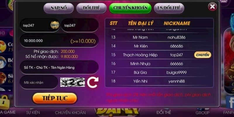 Nạp tiền nổ hũ mẹo nộp nhanh